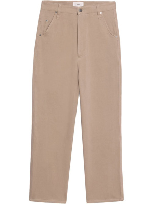 

Straight-leg cotton trousers, AMI Paris Straight-leg cotton trousers