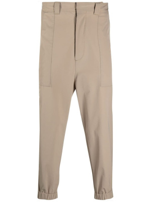 

Elasticated bottom tapered trousers, AMI Paris Elasticated bottom tapered trousers