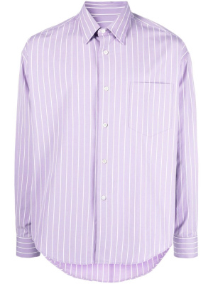 

Pinstripe button-up shirt, AMI Paris Pinstripe button-up shirt