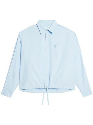 

Drawstring-hem shirt, AMI Paris Drawstring-hem shirt