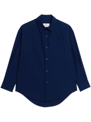 

Button-front long-sleeved shirt, AMI Paris Button-front long-sleeved shirt