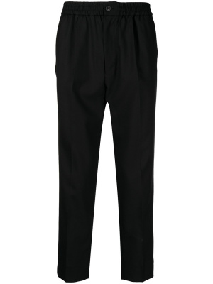 

Elasticated waist cropped fit trousers, AMI Paris Elasticated waist cropped fit trousers