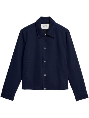 

Button-down long-sleeve jacket, AMI Paris Button-down long-sleeve jacket