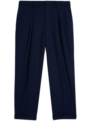 

Folded detail wide-leg trousers, AMI Paris Folded detail wide-leg trousers