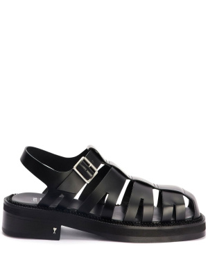 

Caged leather sandals, AMI Paris Caged leather sandals