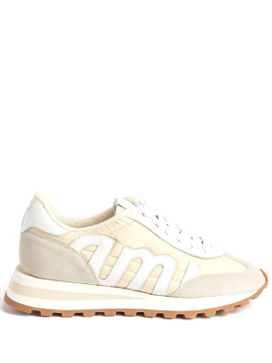 

Logo-patch panelled low-top sneakers, AMI Paris Logo-patch panelled low-top sneakers