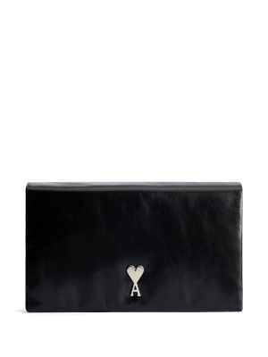 

Ami de Coeur logo-plaque wallet, AMI Paris Ami de Coeur logo-plaque wallet