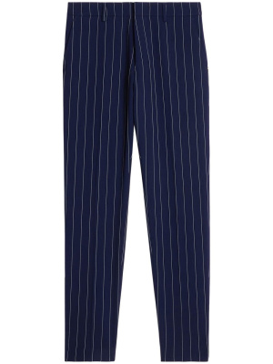 

Pinstripe-print tapered trousers, AMI Paris Pinstripe-print tapered trousers