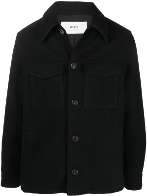 

Flap pockets shirt jacket, AMI Paris Flap pockets shirt jacket