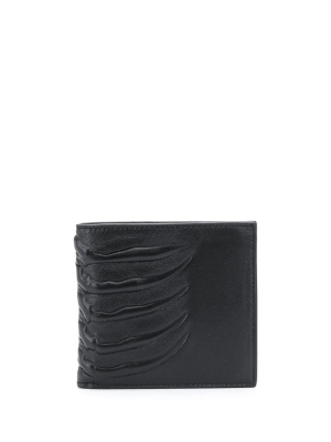 

Skeleton embossed bifold wallet, Alexander McQueen Skeleton embossed bifold wallet