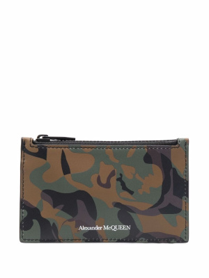 

Camouflage print cardholder, Alexander McQueen Camouflage print cardholder