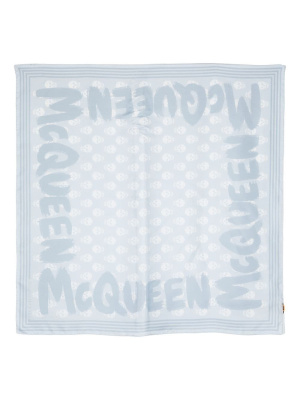 

Graphic-print silk scarf, Alexander McQueen Graphic-print silk scarf