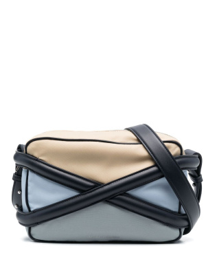 

Logo-print camera bag, Alexander McQueen Logo-print camera bag