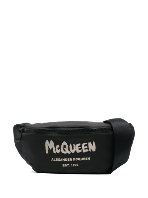 

Logo print belt bag, Alexander McQueen Logo print belt bag