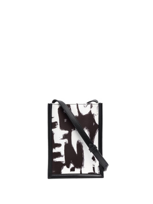 

Graffiti-print crossbody bag, Alexander McQueen Graffiti-print crossbody bag