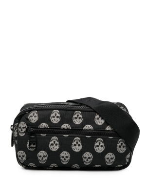 

Skull-motif zipped belt bag, Alexander McQueen Skull-motif zipped belt bag