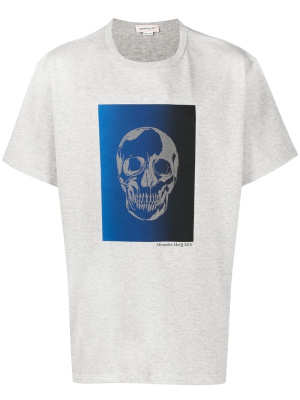 

Skull-print cotton T-shirt, Alexander McQueen Skull-print cotton T-shirt
