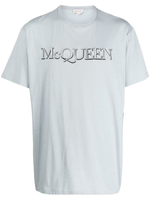 

Logo-print cotton T-shirt, Alexander McQueen Logo-print cotton T-shirt