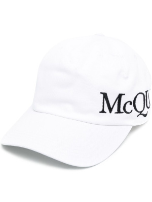 

Logo-embroidered baseball cap, Alexander McQueen Logo-embroidered baseball cap