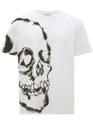 

Watercolour Skull T-shirt, Alexander McQueen Watercolour Skull T-shirt