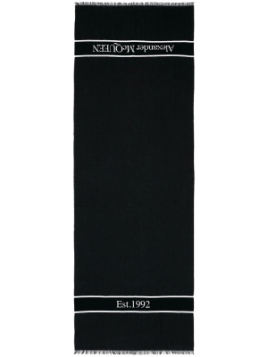 

Jacquard-logo stole, Alexander McQueen Jacquard-logo stole