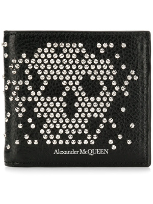 

Studded skull billfold wallet, Alexander McQueen Studded skull billfold wallet