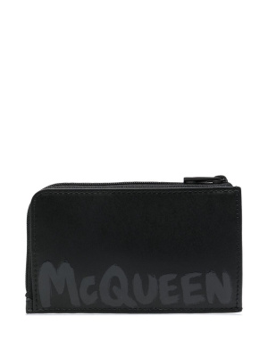 

Logo-print wallet, Alexander McQueen Logo-print wallet