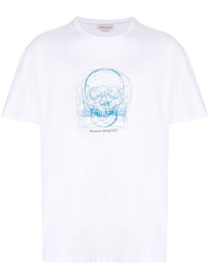 

Skull-print cotton T-shirt, Alexander McQueen Skull-print cotton T-shirt