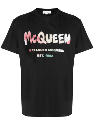 

Logo-print T-shirt, Alexander McQueen Logo-print T-shirt