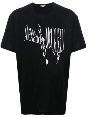 

Logo-print T-shirt, Alexander McQueen Logo-print T-shirt