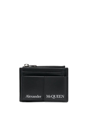 

Logo print cardholder, Alexander McQueen Logo print cardholder