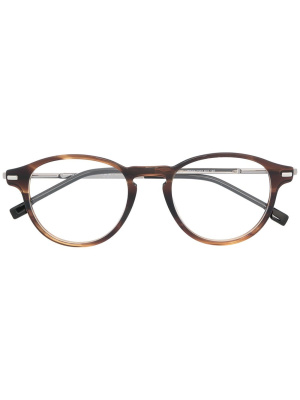 

Tortoiseshell round-frame glasses, BOSS Tortoiseshell round-frame glasses