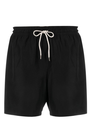 

Drawstring waist logo-patch shorts, Polo Ralph Lauren Drawstring waist logo-patch shorts