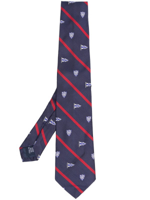 

Stripe-print silk tie, Polo Ralph Lauren Stripe-print silk tie