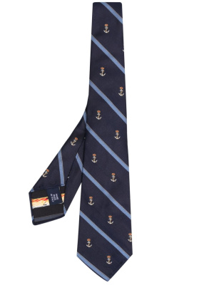 

Graphic-print silk tie, Polo Ralph Lauren Graphic-print silk tie