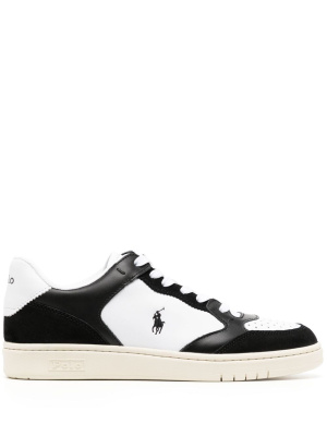

Logo-embroidered low-top sneakers, Polo Ralph Lauren Logo-embroidered low-top sneakers