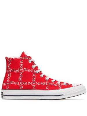 

X Converse Logo Print Sneakers, JW Anderson X Converse Logo Print Sneakers