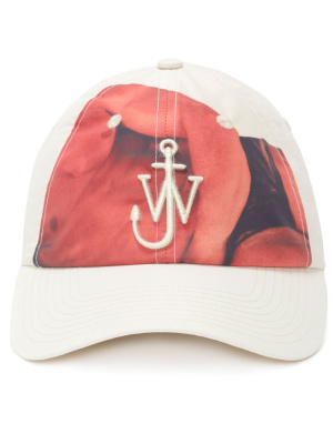 

Anchor-logo photograph-print cap, JW Anderson Anchor-logo photograph-print cap