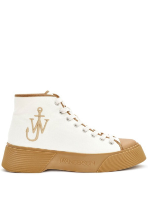 

Logo-print high-top sneakers, JW Anderson Logo-print high-top sneakers