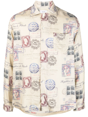 

Passport stamp print shirt, Rhude Passport stamp print shirt