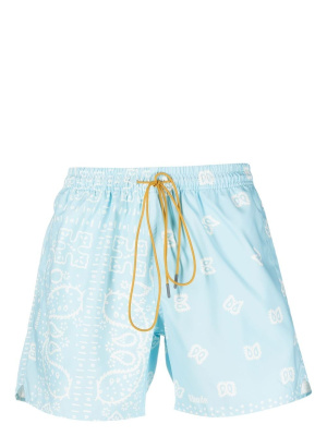 

Bandana-print drawstring swim shorts, Rhude Bandana-print drawstring swim shorts