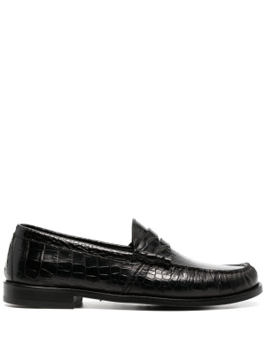 

Crocodile-effect leather loafers, Rhude Crocodile-effect leather loafers