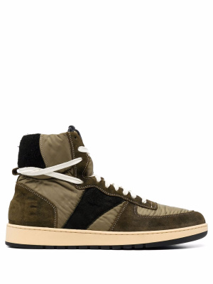 

Rhecess panelled high-top sneakers, Rhude Rhecess panelled high-top sneakers