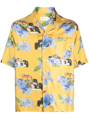 

Floral-print silk shirt, Rhude Floral-print silk shirt