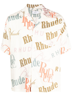 

Logo-print short-sleeved shirt, Rhude Logo-print short-sleeved shirt