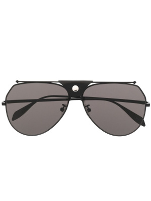 

Pilot frame sunglasses, Alexander McQueen Eyewear Pilot frame sunglasses
