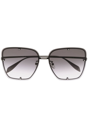 

Oversize square-frame sunglasses, Alexander McQueen Eyewear Oversize square-frame sunglasses