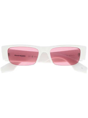 

Logo-print detail sunglasses, Alexander McQueen Eyewear Logo-print detail sunglasses