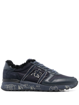 

Leather stamp-effect lace-up sneakers, Premiata Leather stamp-effect lace-up sneakers