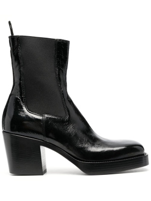

90mm heeled leather boots, Premiata 90mm heeled leather boots